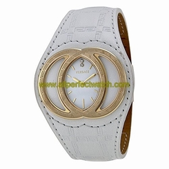 Versace Watches : 84Q70SD001-S001 Silver Dial Fixed Yellow Gold Pvd Band Men Watch