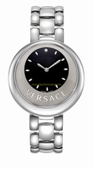Versace Watches : 87Q99D009S099 Black Dial Stainless Steel Men Watch