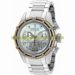 Invicta Watches : 90009 Mother Of Pearl Dial Stainless Steel Women Watch