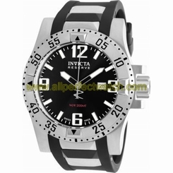 Invicta Watches : 90056 Black Dial Rubber Men Watch