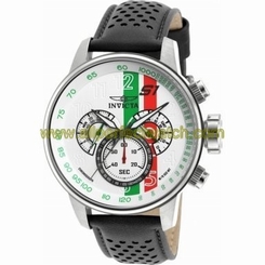 Invicta Watches : 90106 Green Dial Leather Men Watch