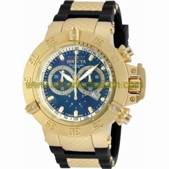 Invicta Watches : 90129 Blue Dial Silicone Men Watch