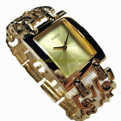Guess Watches : 90176L1 Quartz Analog Gold Tone Stainless Steel Women Watch