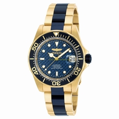 Invicta Watches : 90185 Blue Dial Stainless Steel Men Watch