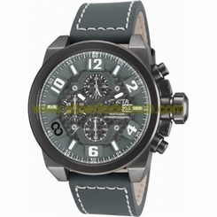 Invicta Watches : 90210 Black Dial Leather Men Watch