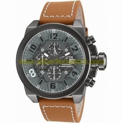 Invicta Watches : 90211 Black Dial Leather Men Watch