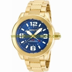 Invicta Watches : 90277 Blue Dial Stainless Steel Men Watch