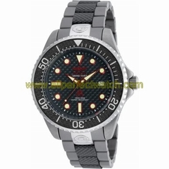 Invicta Watches : 90283 Black Dial Stainless Steel Men Watch