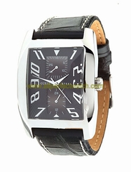 Guess Watches : 95200G1 Quartz Analog Black Leather Men Watch