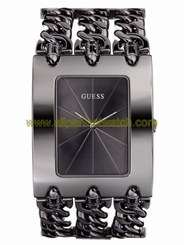 Guess Watches : 95647L Quartz Black Dial Stainless Steel Women Watch