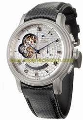 Zenith Watches : 95.1260.4021/77.C609 Automatic Tr90 Transparent With Silver Movement Plate And Applied Roman Numeral Chronograph, Power Reserve Indicator And Partial Skeleton View Of Movement Escapement Dial Black Carbon Fiber Band Men Watch