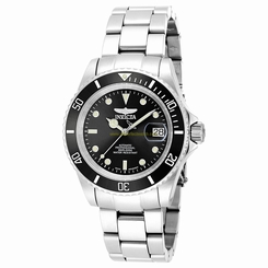 Invicta Watches : 9937 Black Dial Stainless Steel Band Men Watch