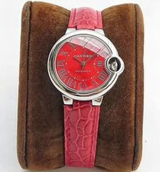 Ballon Bleu De Cartier Red Color Automatic for Men and Women