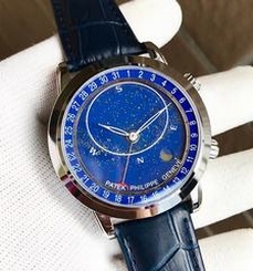 Blue Patek Philippe Sky Moon 6102 6104 Automatic for Mens SWAROVSKI Crystal