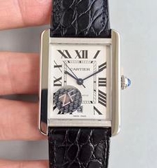 Cartier Tank Solo XL Automatic W5200027 ZF Stainless Steel White Dial M9015