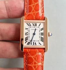 Cartier Tank Solo Ladies W5200005 24MM x 31MM TW Rose Gold White Dial Swiss Quartz