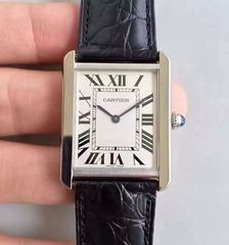 Cartier Tank Solo Ladies W5200003 27MM x 34MM TW Stainless Steel White Dial Swiss Quartz