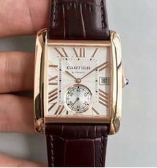 Cartier Tank MC WGTA0014 JF Rose Gold White Dial Swiss 1904MC