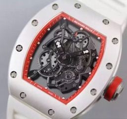 Richard Mille RM035 White PVD Red Dial M9015