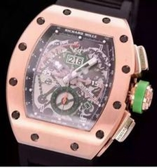 Richard Mille RM011-01 R Mancini Chronograph Rose Gold Black Dial Swiss 7750