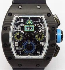 Richard Mille RM011-FM Felipe Massa Chronograph Forged Carbon Blue Dial swiss 7750