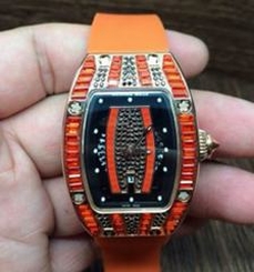 Richard Mille RM007 Lady Rose Gold Orange Diamonds Dial M6T51