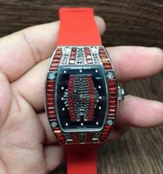 Richard Mille RM007 Lady Stainless Steel Red Diamonds Dial M6T51
