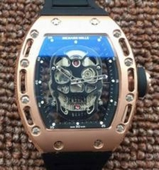 Richard Mille RM052 Rose Gold Black Skull Dial M6T51