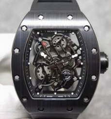 Richard Mille RM55 Black Ceramic Black Skeleton Dial M8215