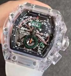 Richard Mille RM011-01 R Mancini Shappire Black & Skeleton Dial Swiss 7750