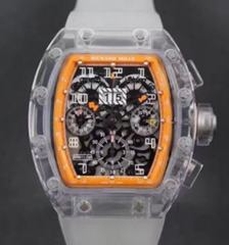 Richard Mille RM011-FM Shappire Orange & Skeleton Dial Swiss 7750