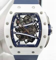 Richard Mille RM59-01M White Ceramic Blue Skeleton Dial M8215