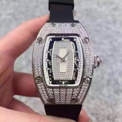 Richard Mille RM07 Ladies Stainless Steel & Diamonds White & Diamonds Dial M6T51