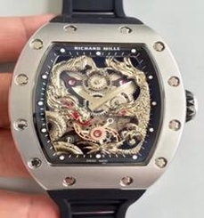 Richard Mille RM57-01 Jackie Chan Stainless Steel Silver Dial M9015