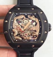 Richard Mille RM57-01 Jackie Chan PVD Rose Gold Dial Dial M9015