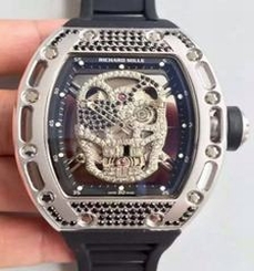 Richard Mille RM052 SF Titanium & Black Diamond Diamond Skull Dial M6T51