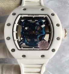 Richard Mille RM052 KV White Ceramic & Rose Gold Blue Skull Dial M6T51
