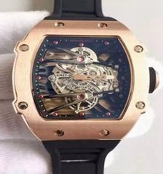 Richard Mille RM27-02 Rose Gold Black & Skeleton Dial M9015