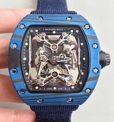 Richard Mille RM50-27-01 NTPT KV Blue Forged Carbon Black & Skeleton Dial M9015