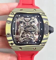 Richard Mille RM50-27-01 NTPT KV Yellow Forged Carbon Black & Skeleton Dial M9015
