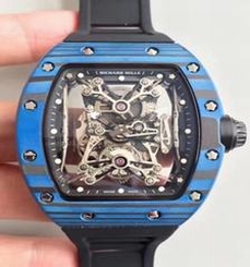 Richard Mille RM50-27-01 NTPT KV Blue Forged Carbon Black & Skeleton Dial M9015