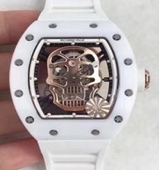 Richard Mille RM052 KV White Ceramic Gold Skull Dial M6T51