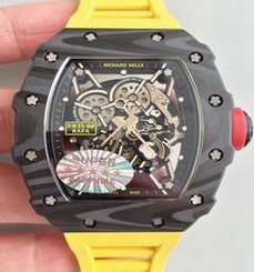 Richard Mille RM35-02 Rafael Nadal KV Forged Carbon Black Skeleton Dial M8215