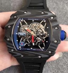 Richard Mille RM35-01 PSG KV Forged Carbon Blue Skeleton Dial M8215