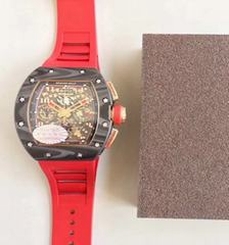 Richard Mille RM011 Lotus F1 Team Romain Grosjean KV Forged Carbon & Rose Gold Black Skeleton Dial Swiss 7750