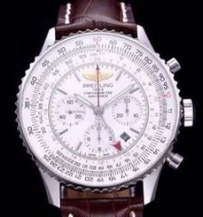 Breitling Navitimer GMT AB044121/G783/756P/A20BA.1 JF Stainless Steel White Dial SWISS 7753