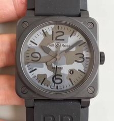 Bell & Ross BR 03-92 Black Camo N PVD Blue Safari Dial M9015
