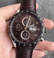 Tag Heuer Carrera Calibre 1887 Day-Date 43MM HBB V6 Stainless Steel Chocolate Dial Swiss Calibre 1887
