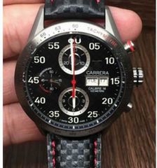 Tag Heuer Carrera Calibre 16 CV2A10 Stainless Steel Carbon Fiber Dial Carbon Fiber Strap Swiss Calibre 16
