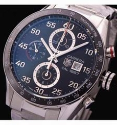 Tag Heuer Carrera Calibre 1887 Stainless Steel Black Dial Swiss 1887